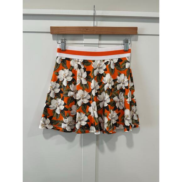 Alice + Olivia Floral Blaise Trapeze Mini Skort Size XS - Picture 2 of 4